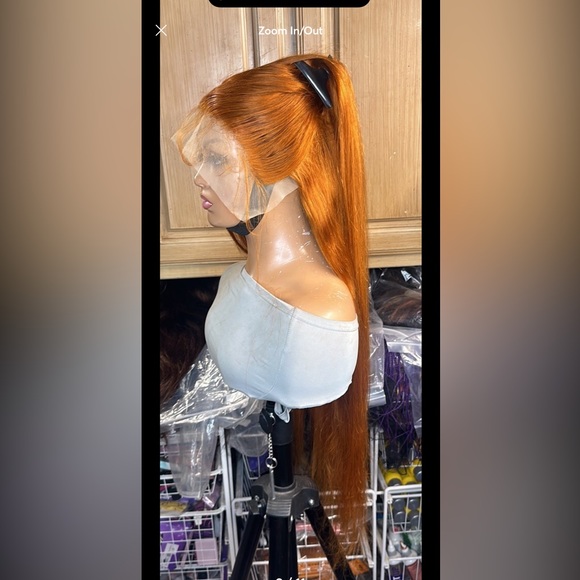 ❤️❤️Lot 2028  NEW 100% Human Hair 36”Lace Front wig - Picture 3 of 10